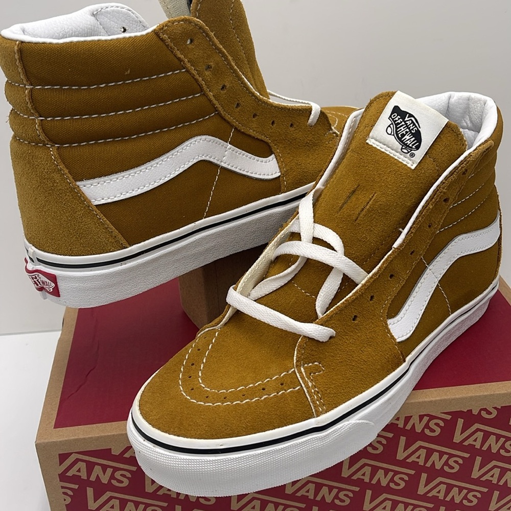 Vans Men’s High-Top Sneakers in Mustard White Sk8-Hi
Color Theory Golden Brown - Picture 11 of 16